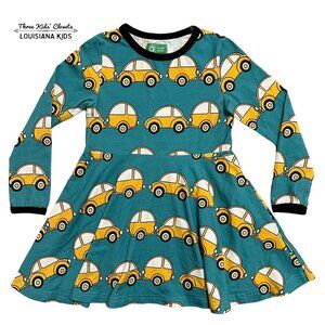 Naperonuttu Sz 98/104 (3-4Y) Organic Caravan Buggy Car Twirl Dress